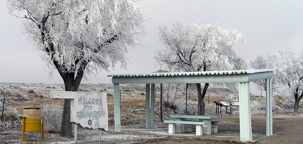 Hoar frost on the Panhandle